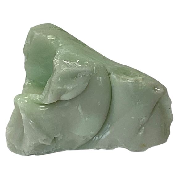 Lime Green Art Glass Cullet Glowing Manganese Slag Glass #5GL66 - Picture 5 of 8